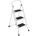 Produktbild: 3-stufige Leiter GSL03WT, Tragkraft bis zu 150 kg, weiß – A
