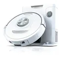 Produktbild: Shark PowerDetect Saugroboter mit Absaugstation, Selbstreinigend, Selbstentleerend bis zu 60 Tagen, für Tierhaare, Teppich und Hartböden, mit 3D- & LiDAR-Navigation, 14,5 cm flach, Weiß