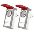 Produktbild: 2er Pack FRITZ!DECT 210 Intelligente Steckdose [spritzwassergeschützt (IP44)] 20002723-2ER-PACK