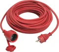 Produktbild: as-Schwabe Gummi-Verlängerungskabel 10m Schuko 230V 16A 3G1,5 Rot Baustelle IP44