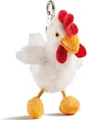 Produktbild: Schlüsselanhänger Huhn Brunhilde 11 cm weiß Plüschhuhn