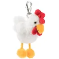 Produktbild: Schaffer 0192 Schlüsselanhänger Kuscheltier Huhn Brunhilde, 11cm, weiß