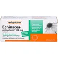 Produktbild: Echinacea-ratiopharm 100 mg Tabletten pflanzliches Immunstimulanz, 20 St. Tabletten