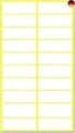 Produktbild: 500 Stück, 38 x 13 mm, Aufkleber Etiketten Selbstklebend Klebeetiketten zum