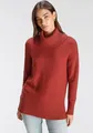 Produktbild: Rollkragenpullover in lässiger Form mit seitlichen Schlitzen, Gr. 40/42, rost melange