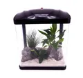 Produktbild: Aquaone Aquarium AquaOne Aquarium Komplettset LED mit Pumpe HR-230 schwarz I Kleines Nanoaquarium 7 Liter I Mini Nano Becken Set für Fische und Garnelen