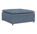 Produktbild: vidaXL Sofaelement Modulares Sofa Fußhocker-Modul Blau 100x100x48 cm