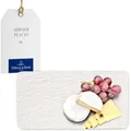 Produktbild: Villeroy & Boch - Manufacture Rock Blanc Servierplatte Weiß, Spülmaschinenfest, Mikrowellensicher, Servierteller, Serviertablett Rechteckig, Geschirr, Premium Porzellan