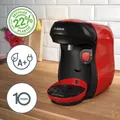 Produktbild: BOSCH TAS103E TTassimo Happy Friendly Kapselmaschine Kaffeemaschine 1400 W rot