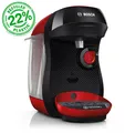 Produktbild: Bosch TAS103E Tassimo Happy friendly Kaffeekapsel Maschine  Schwarz, Rot