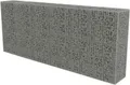 Produktbild: vidaXL Gabionenwand mit Abdeckung Verzinkter Stahl 300×50×150 cm