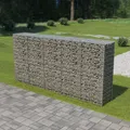 Produktbild: Gabionenwand mit Abdeckung Verzinkter Stahl 300×50×150 cm