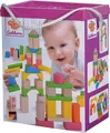 Produktbild: 100088021 60 Bunte und naturfarbene Holzbausteine in der Aufbewahrungsbox mit...