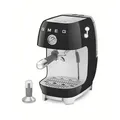 Produktbild: Smeg Espressomaschine 50 ́s Style, Schwarz, Metall, Kunststoff, 0,1400 ml, Küchengeräte, Kaffeemaschinen & Zubehör