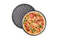 Produktbild: relaxdays Pizzablech rund 2er Set, Stahl