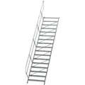 Produktbild: MUNK Treppe 45°  inkl. einen Handlauf, 1000mm Stufenbreite, 17 Stufen