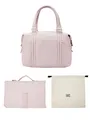 Produktbild: Hylat Baby Elegante Wickeltasche mit Wickelunterlage und Leinentasche - Rosa