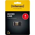Produktbild: Intenso USB Stick 4 8 16 32 128 GB Speicherstick Micro Line schwarz USB 2.0