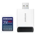 Produktbild: Samsung PRO Ultimate mit USB-Cardreader (256 GB, SDXC, U3, UHS-I) (MB-SY256SB/WW)