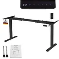 Produktbild: ALBATROS Lift S5B Gestell Schreibtisch Höhenverstellbar Elektrisch mit 2x Motoren, schwarz - Stufenlos Höhenverstellbares Schreibtischgestell