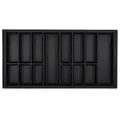 Produktbild: SO-TECH® Besteckeinsatz ORGA-BOX VII schwarz für z.B. Schüller und Schröder Küchen, für Schubladen mit 100 cm Breite, 926 x 474 mm schwarz 92.6 cm x 5.05 cm x 47.4 cm