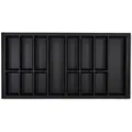 Produktbild: SOTECH Orga-Box VII Besteckeinsatz Schwarz 1000 mm Höhe 50,5 mm mit Softtouch Oberfläche
