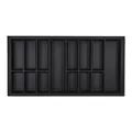 Produktbild: Orga-Box VII Design Besteckeinsatz schwarz 926 x 474 mm Schubladeneinsatz für Siematic Schüller Küchen uvm. mit 100er Korpus
