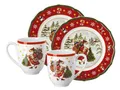 Produktbild: Hutschenreuther Geschirr-Set Happy Wintertime Red Set 4tlg, Porzellan, Sets