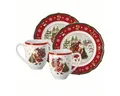 Produktbild: Hutschenreuther Frühstücks-Geschirrset Happy Wintertime Weihnachtsgeschirr, Porzellan, 4-tlg.