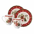 Produktbild: Hutschenreuther Happy Wintertime Geschirr-Set 4-teilig Rot für Weihnachten