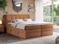 Produktbild: MKS MÖBEL Boxspringbett GOLD 10 KING (Set, zwei Bonell-Matratzen, zwei Multipocket-Matratzen, Topper T25/Visco), Polsterbett mit Bettkasten und fünf Matratzen - Stauraumbett