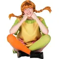 Produktbild: Pippi Langstrumpf Perücke - Faschingskostüm Damen - Rot