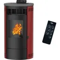 Produktbild: Sannover Luft-Pelletofen Flavia 9,5 kW Bordeaux