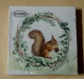 Produktbild: 20 Servietten Eichhörnchen im Kranz 1 Packung OVP Motivservietten Eukalyptus