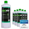 Produktbild: BiOHY Bodenreiniger (6x1l Flasche) | Konzentrat für alle Reinigungsgeräte und alle Hartböden | Angenehmer Geruch und streifenfreie Reinigung