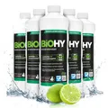 Produktbild: BiOHY Bodenreiniger (6 x 1 Liter) | Konzentrat für alle Reinigungsgeräte und alle Hartböden | angenehmer Geruch und streifenfreie Reinigung | ideal für Laminat, PVC & Stein | Bio Konzentrat