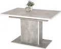 Produktbild: Säulentisch Alice ausziehbar Nachbildung Betonoptik, 120-160x80x76cm