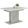 Produktbild: Mid.you Esstisch, Hellgrau, Holzwerkstoff, Betonoptik, rechteckig, Säule, 80x76x120 cm, ausziehbar, Esszimmer, Tische, Esstische, Esstische ausziehbar