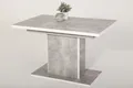 Produktbild: Esszimmertisch Alice T, Säulentisch, ausziehbar 120-160 cm, beton / weiß