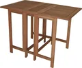 Produktbild: DEGAMO Balkontisch Doppel Klappentisch Gartentisch 107x65x74cm rechteckig, Eukalyptus Holz geölt