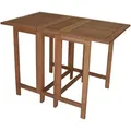 Produktbild: Doppel Klappentisch 107x65x74cm rechteckig, Eukalyptus geölt