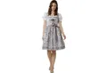 Produktbild: dressforfun Dirndl hochwertiges & elegantes Trachtenkleid Lea Silber (Premium Midi-Dirndl, Gr. 44) Perfekt für Oktoberfest, Trachtenpartys oder Volksfeste