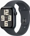 Produktbild: Apple Watch SE 2 44/Schwarzes Aluminium/Schwarzes Sportarmband M/L GPS