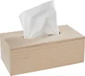 Produktbild: Kosmetiktuchbox 25,5x12,5x9cm unbehandelt Rohholz Holzbox Tuchbox Tuchspender
