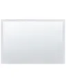 Produktbild: Edler LED-Spiegel mit warmem Lichtton 80 x 60 cm silber / transparent Adour