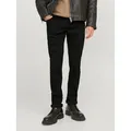 Produktbild: Jack & Jones Slim-fit-Jeans JJIGLENN Slim-Fit mit Stretch und praktischer 5-Pocket-Form Baumwollmischung, slim fit schwarz 32