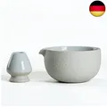 Produktbild: TEANAGOO Japanische natürliche Steinstruktur Matcha Chawan (Ausgießer) mit S