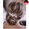 Produktbild: Unicra Silberhochzeit Kristall Haar Reben Blume Blatt Kopfschmuck Hochzeit