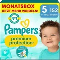 Produktbild: Pampers® Windeln Monatsbox premium protectionTM Größe Gr.5 (11-16 kg) für Babys und Kleinkinder (4-18 Monate), 152 St.