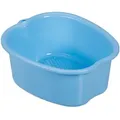 Produktbild: Relaxdays Fussbadewanne, Hellblau, Kunststoff, 33x15x38 cm, Freizeit, Wellness, Körperpflege, Wohlfühlprodukte